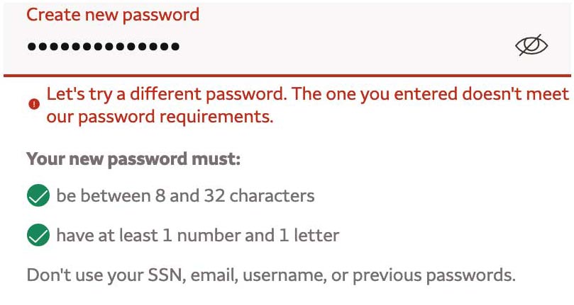 Wells Fargo Passwords SNAFU