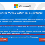 Microsoft fake popup 1