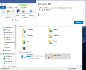 Bitlocker notification